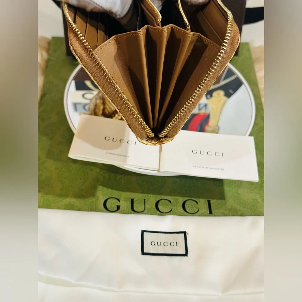 🔥 RARE GUCCI GG PYTHON LONG ZIP WALLET FULL INCLUSION